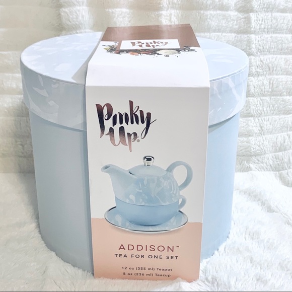 Pinky Up Kitchen Pinky Up Blue Addison Tea For One Set Poshmark